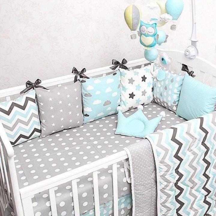 Бортики в кроватку для новорожденных мальчиков и девочек
