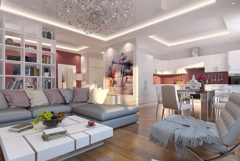 Дизайн трехкомнатной квартиры 80 кв. м: 75 фото интерьера