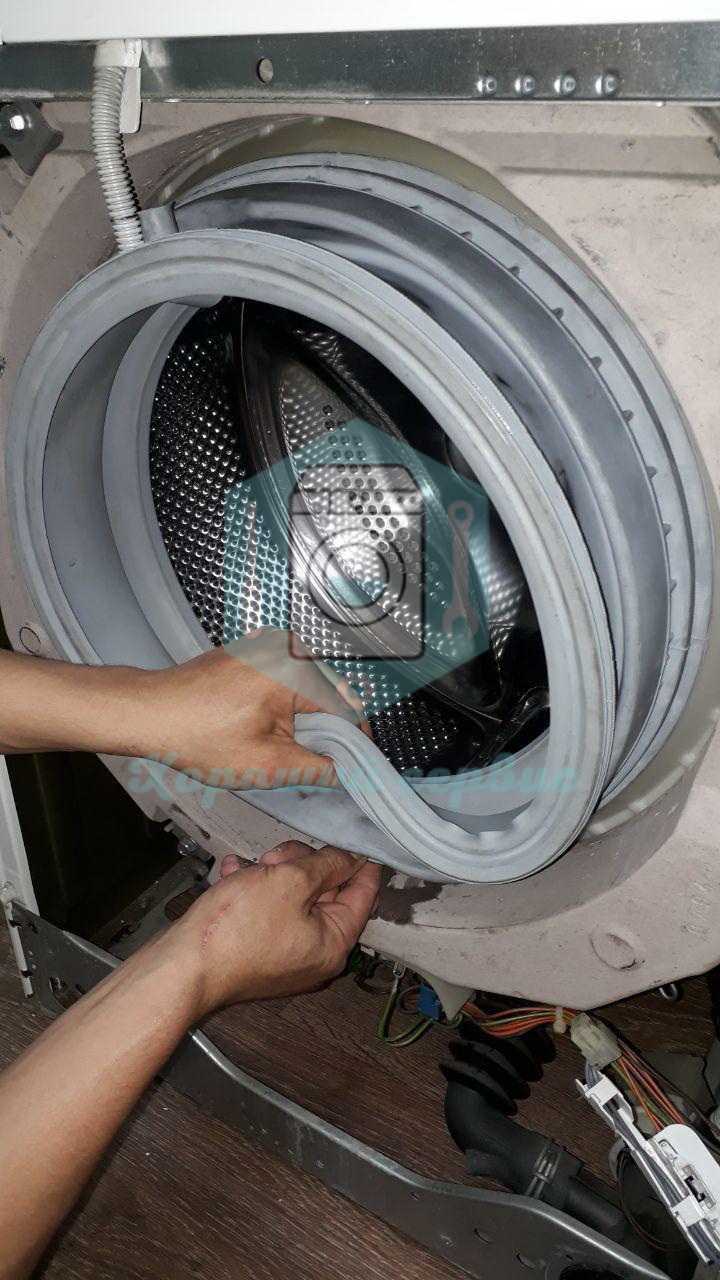 Как заменить манжету люка стиральной машины бош