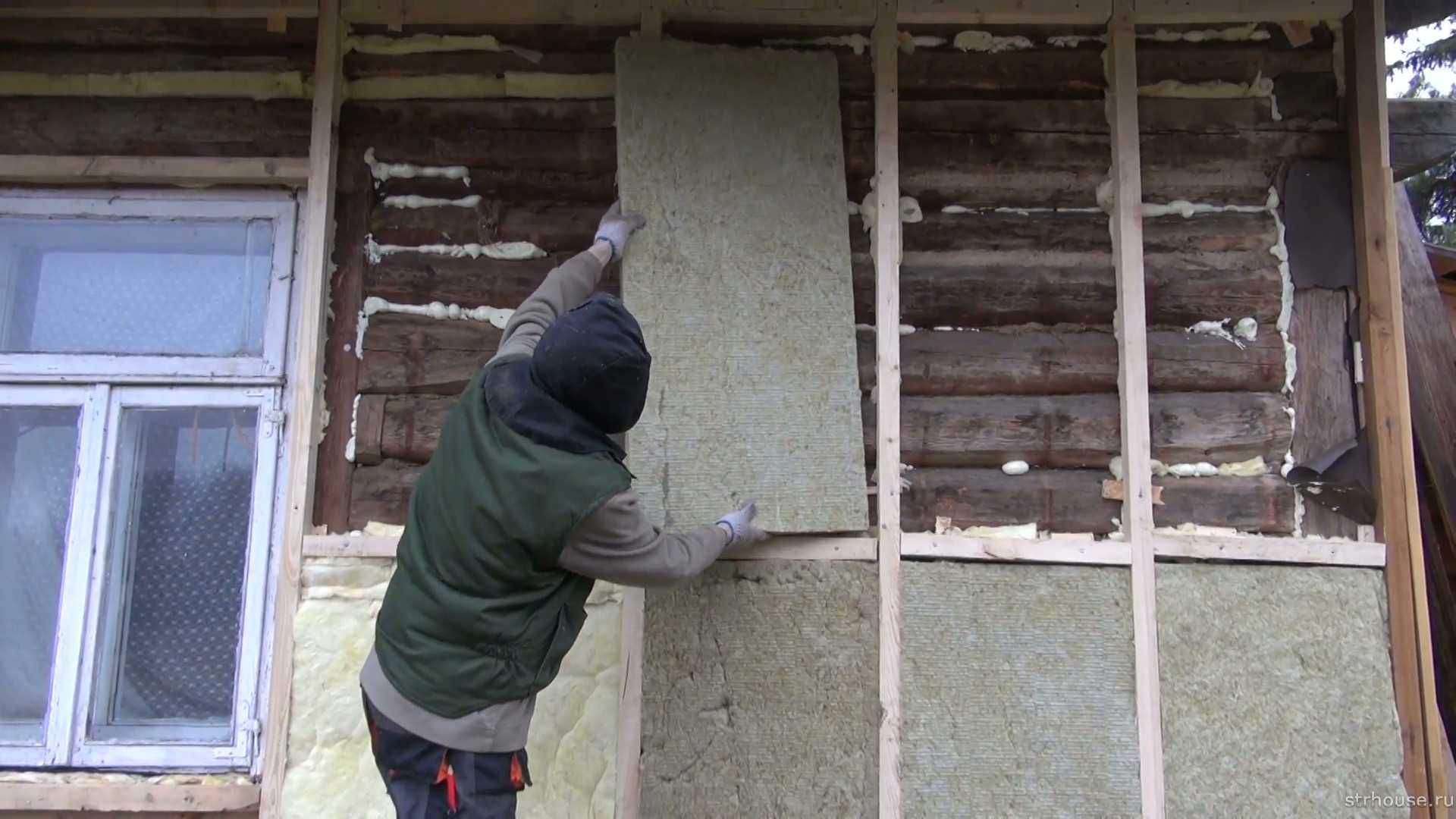 Утепление стен деревянного дома снаружи. выбор утеплителя и порядок действий. видео