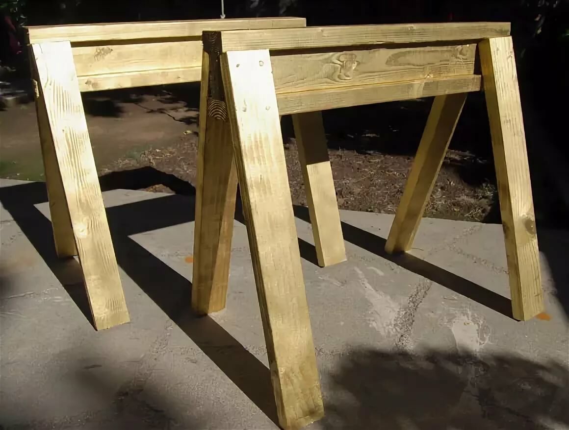 Как сделать строительные деревянные подмости (козлы) своими руками