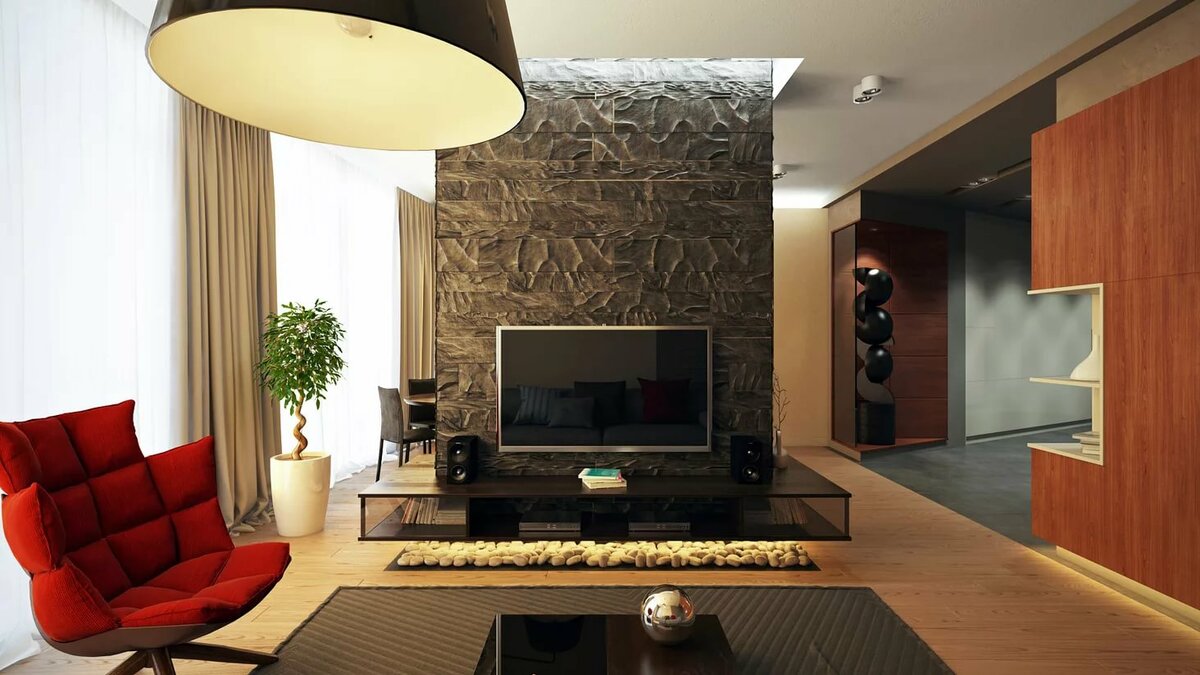 Гостиная в современном стиле: оформление классического интерьера комнаты, фото