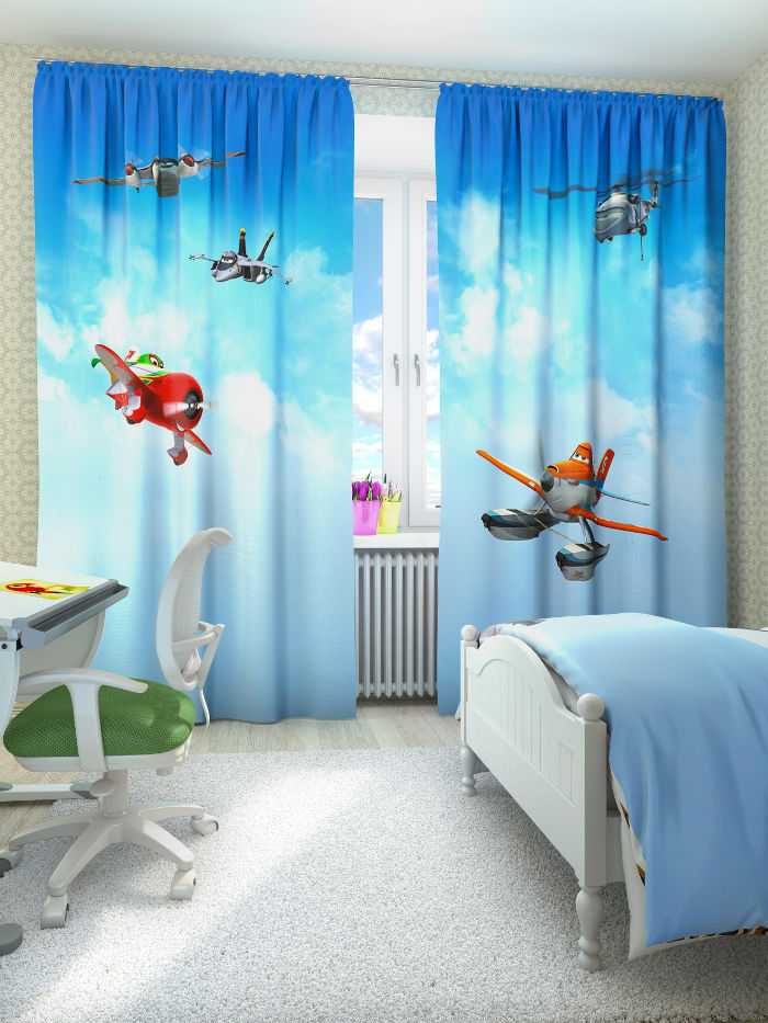 Как выбрать дизайн штор в детскую комнату для мальчика и девочки, лучшие идеи