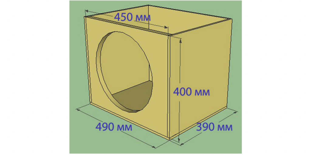 Схема короба на сабвуфер