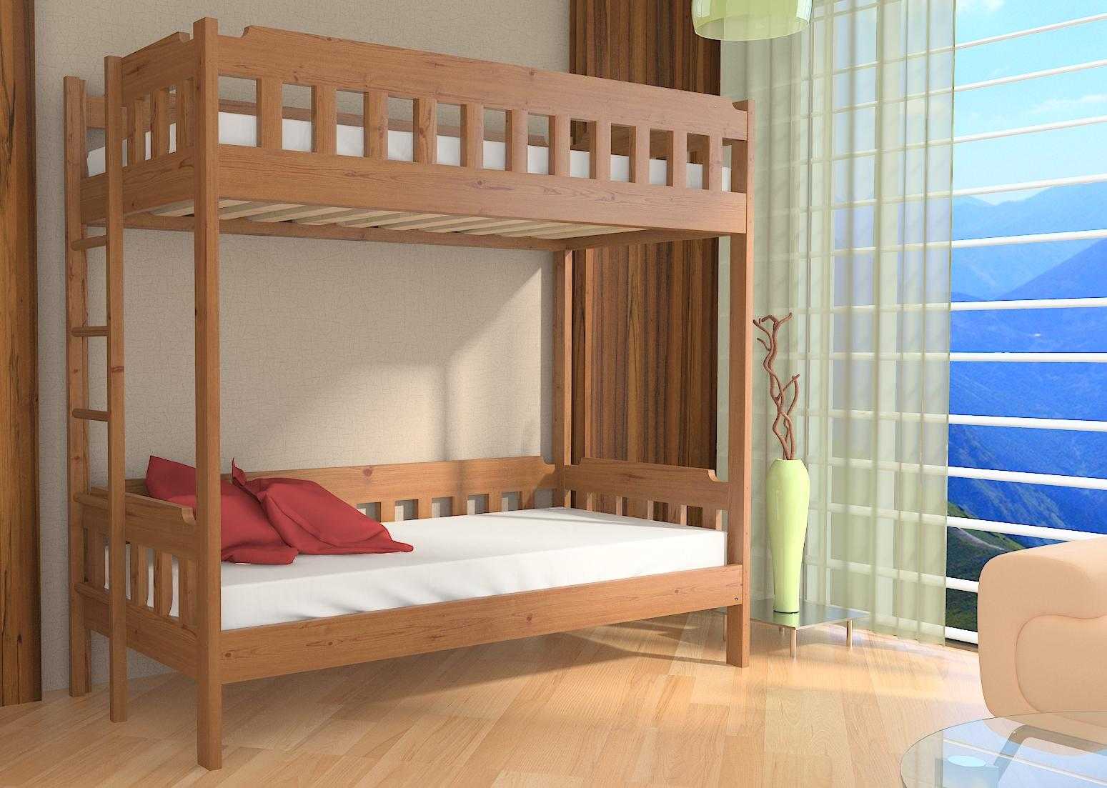 Двухъярусная кровать в интерьере детской