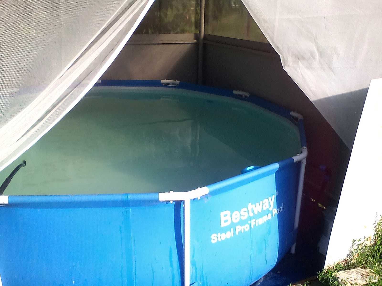 Как помыть надувной бассейн? как вымыть после лета на зиму? чем быстро отмыть от зелени?