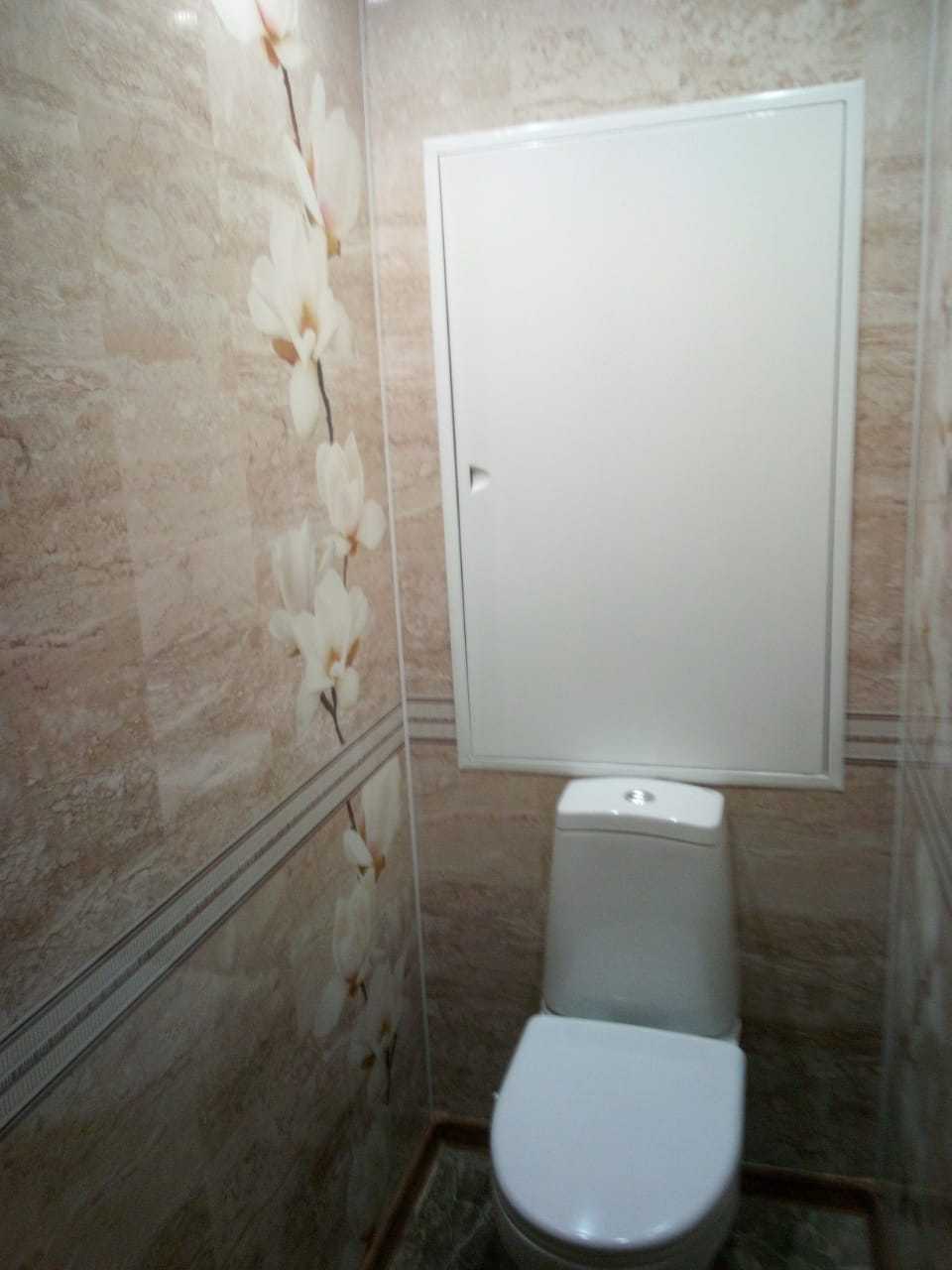 Отделка стен в туалете - 70 фото дизайна, материалы, идеи для ремонта