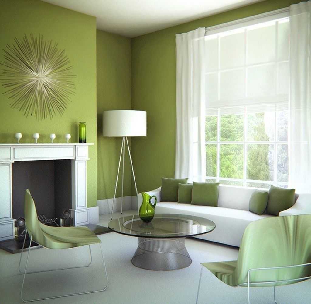 Интерьер в зеленых цветах: фото,принцип дизайна, мебель, отделка