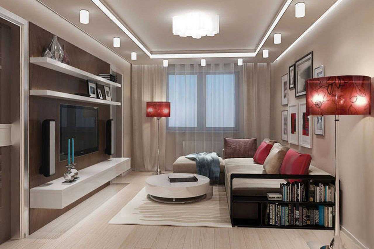 Дизайн комнаты 17 кв м в однокомнатной квартире: фото идей оформления интерьера