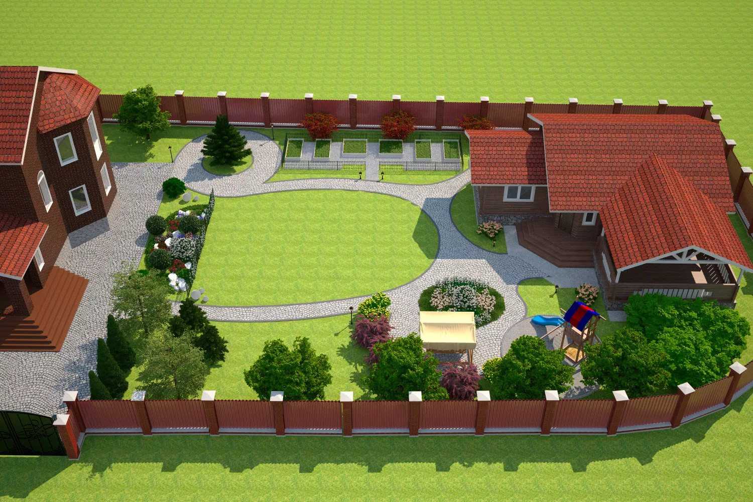 Дизайн сада и огорода на 6 сотках - как правильно оформить участок