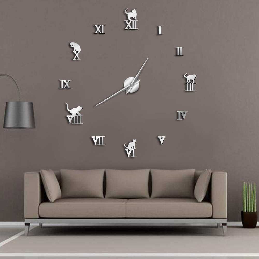 Настенные 3d-часы (36 фото): самоклеящиеся часы с отдельными цифрами без корпуса большого диаметра и другие модели на стену