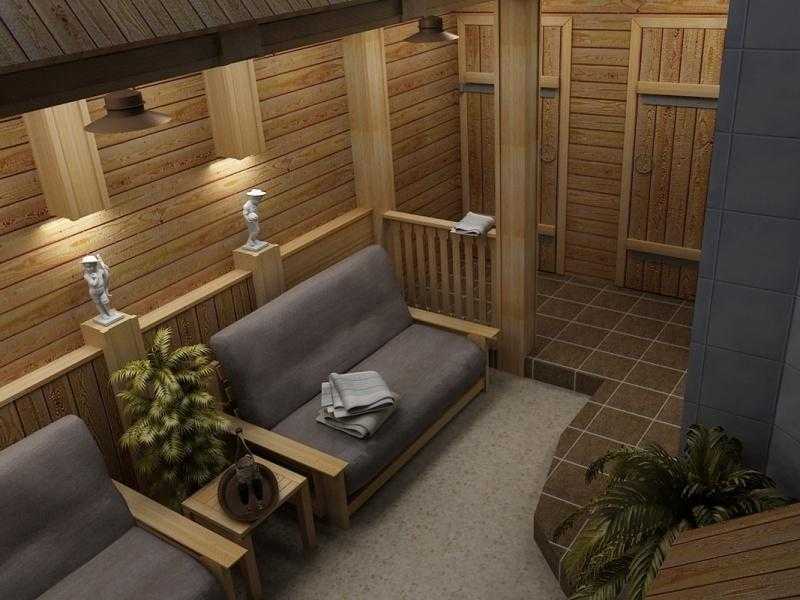 Как лучше всего спроектировать комнату отдыха в бане?