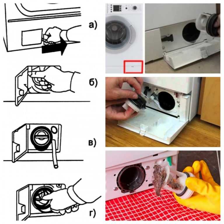Как снять и почистить фильтр в стиральной машине индезит?