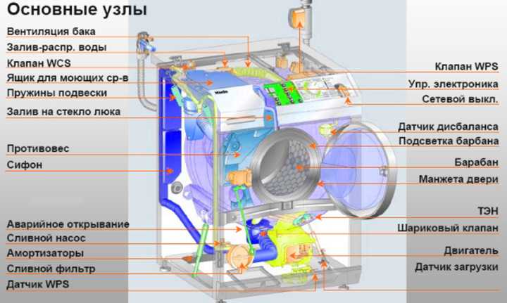 Устройство стиральной машины: особенности, схема и принцип работы машины