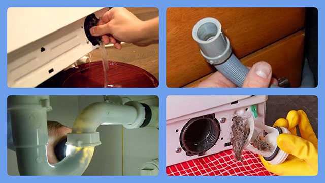 Стиральная машина не отжимает белье и не сливает воду: причины и что делать при поломке