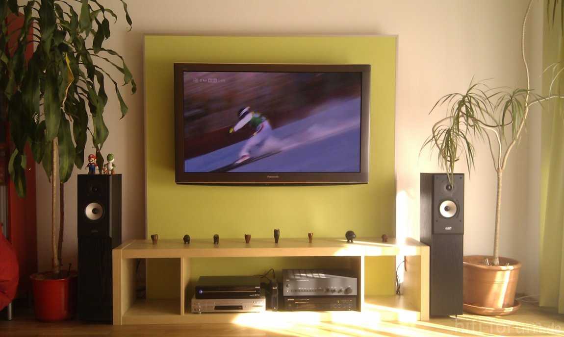 Как повесить телевизор на стену при помощи кронштейна