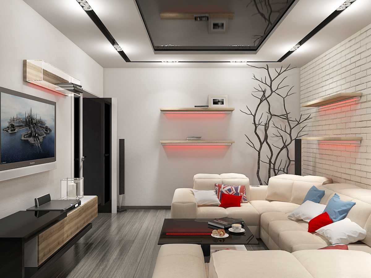 Зал 18 кв. м.: подбор интерьера комнаты для создания домашнего уюта и комфорта (125 фото)