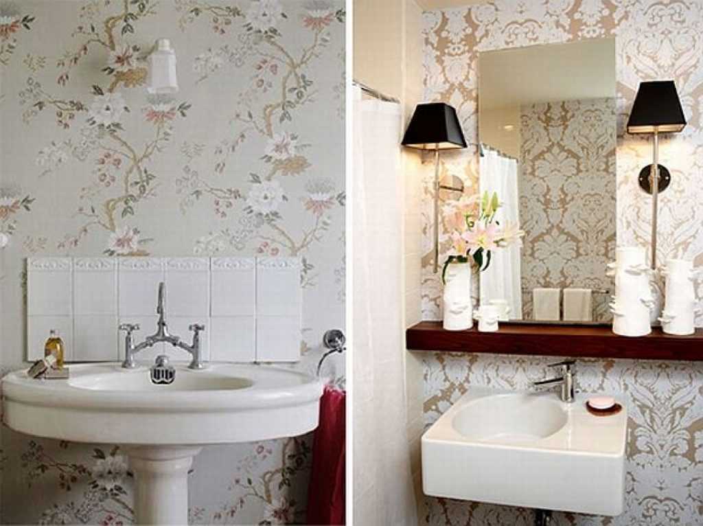Обои для ванной комнаты (73 фото): влагостойкие моющие самоклеющиеся настенные покрытия, какие можно клеить изделия в помещение и отзывы профессионалов