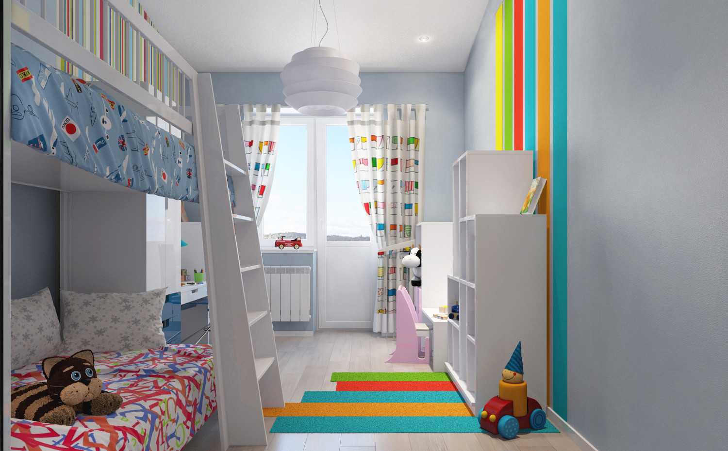 Оформляем спальню ребенка: возможности использования комбинированных обоев в детской комнате