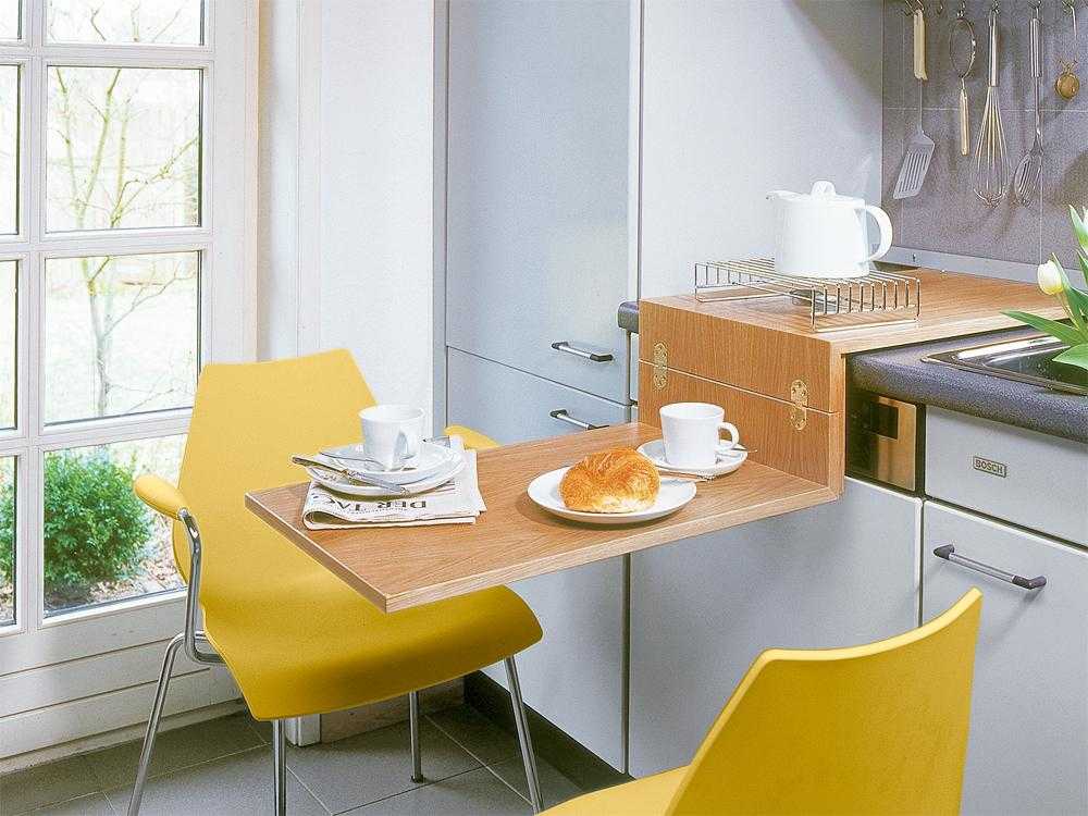 Как поставить стол на кухне? можно ли ставить его у окна? стол посередине кухни в интерьере. какое расстояние должно быть между столом и навесным шкафом?