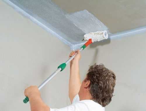Как побелить потолок своими руками известью или водоэмульсионной краской без разводов — ivd.ru