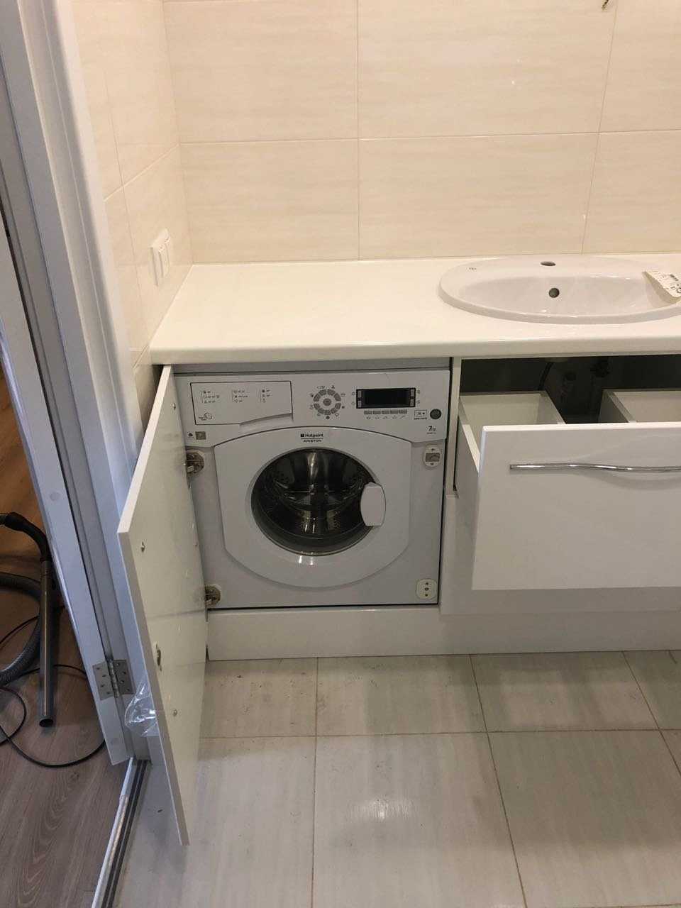 Раковина со столешницей над стиральной машиной ? : как сделать и разместить в ванной тумбу и куда поставить мебель в маленькой комнате