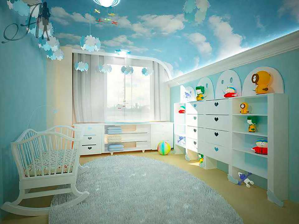 Натяжной потолок в детской комнате. фото дизайнов. как правильно выбрать.