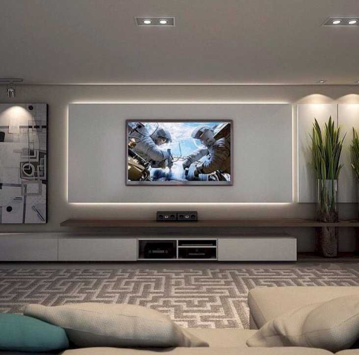 Телевизор в спальне: правила выбора и варианты установки телевизора (видео + 135 фото)