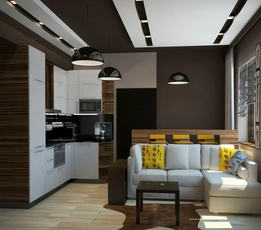 Дизайн кухни-гостиной 25 кв. м (85 фото): нюансы планировки кухонь-гостиных в квартирах-студиях, варианты зонирования совмещенных кухонь-гостиных
