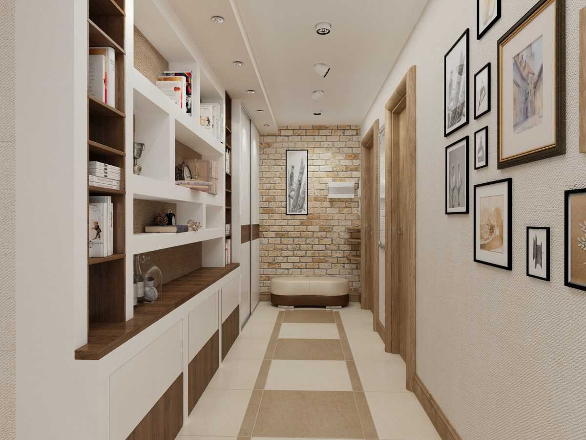 Дизайн длинного и узкого коридора - 35 фото идей интерьера