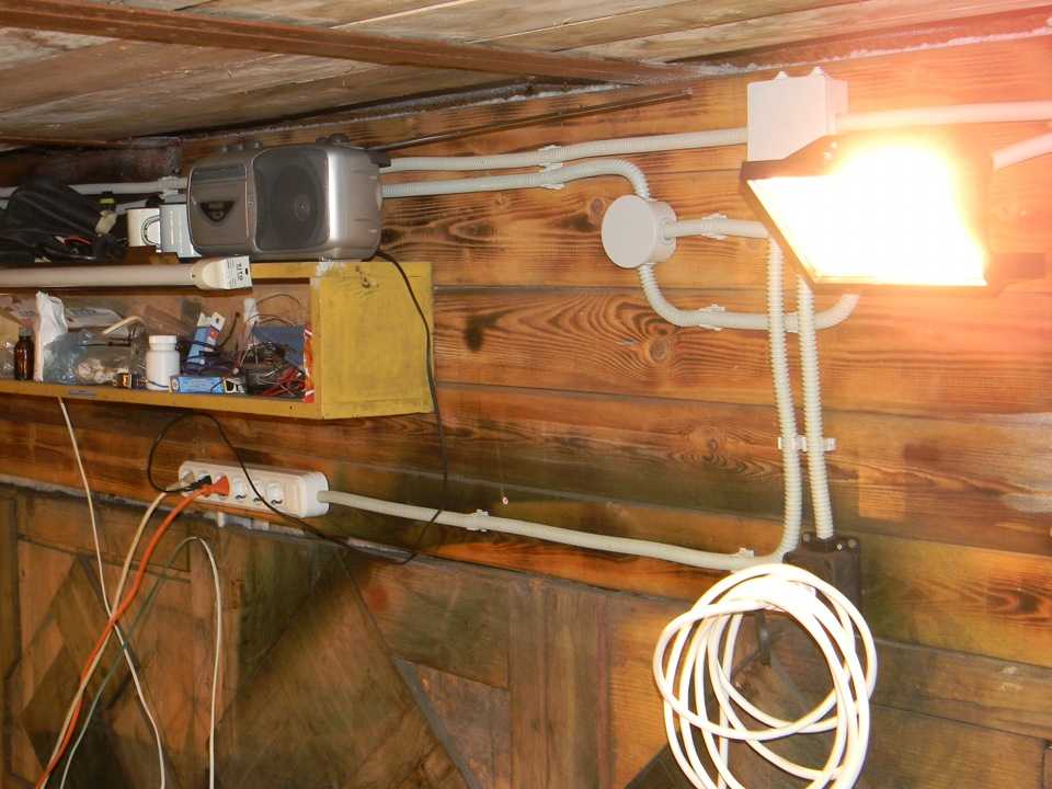 Монтаж проводки в гараже своими руками: схема