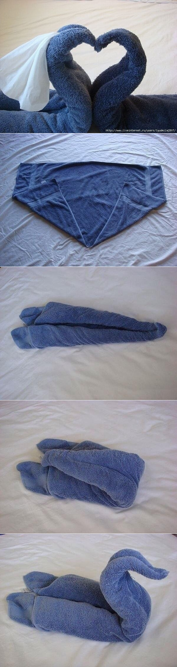 Как сделать лебедя из полотенца: пошаговая инструкция