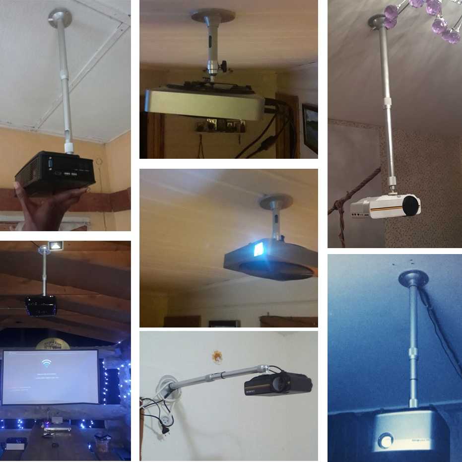 Потолочные кронштейны для проектора: крепления к потолку для мультимедийного видеопроектора и его установка