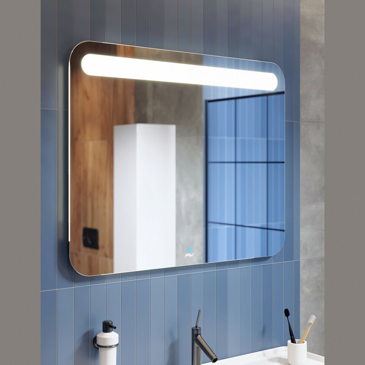Зеркало в ванную с подсветкой (75 фото): модель со шкафом в ванную комнату, сенсорное включение света, крепление круглого зеркала своими руками