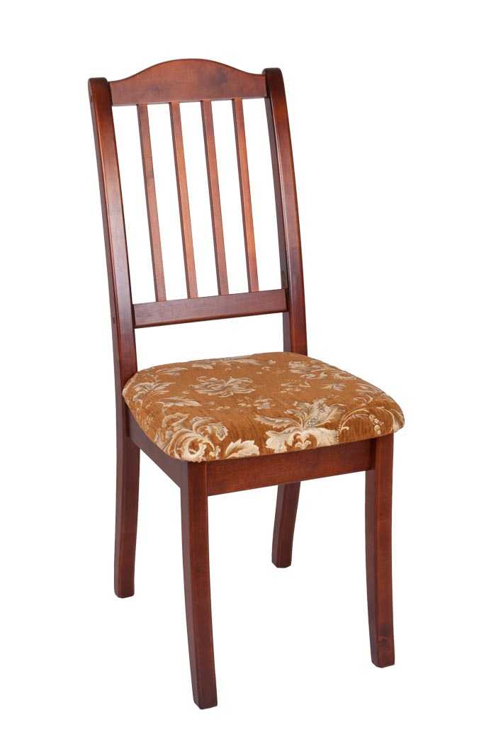 Деревянные стулья с мягким сиденьем: полумягкий белый стул со спинкой, обивка из кожзама