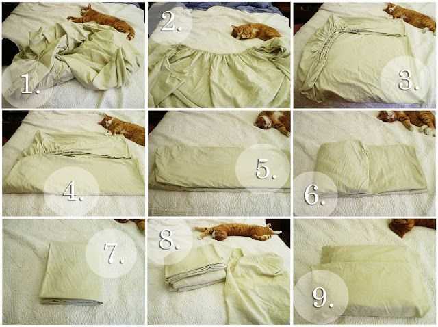 Как сложить постельное бельё — методы складывания белья в шкаф | постельное бельё