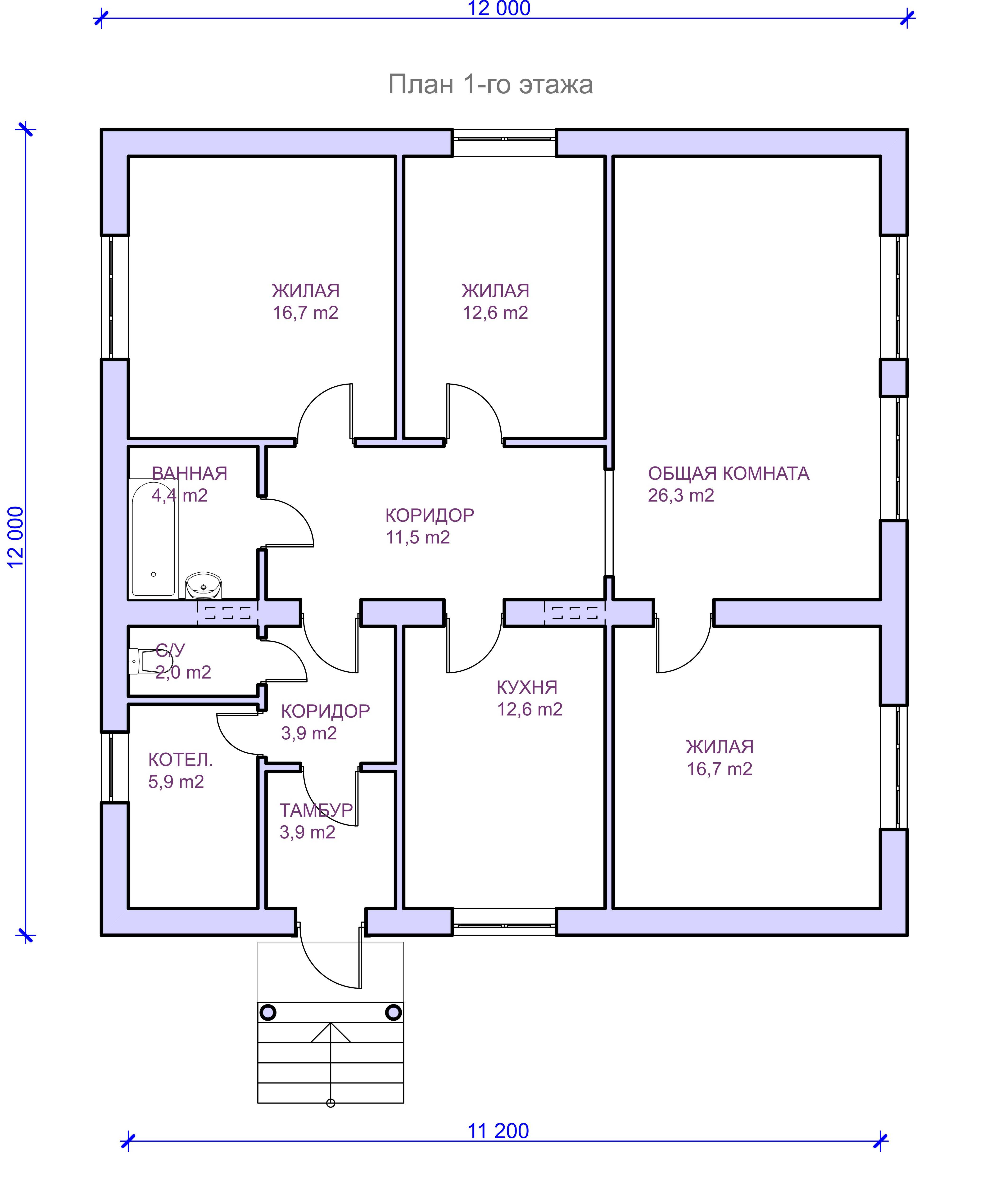 Планировка и расположение комнат в частном доме
