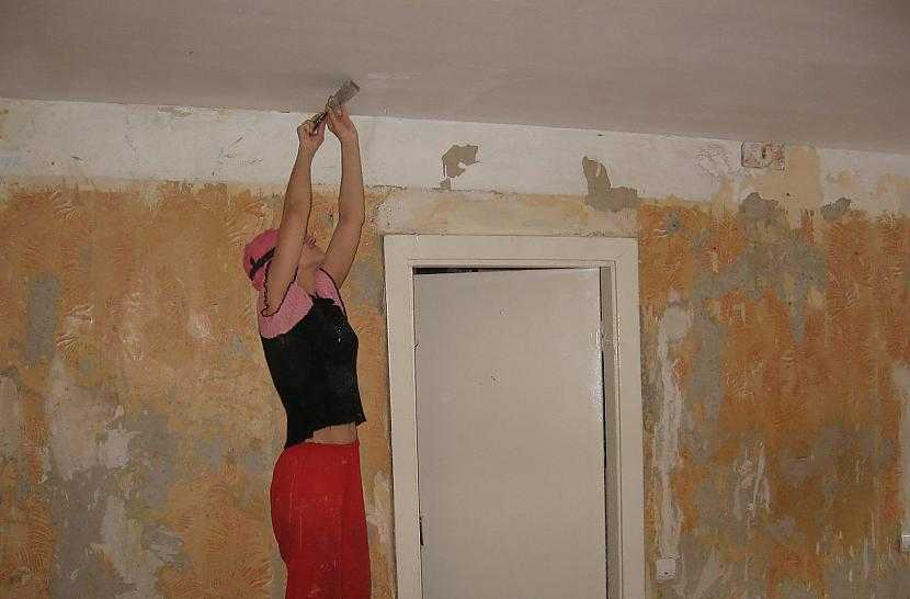 Как убрать побелку с потолка и стен? способы удаления, рекомендации специалистов