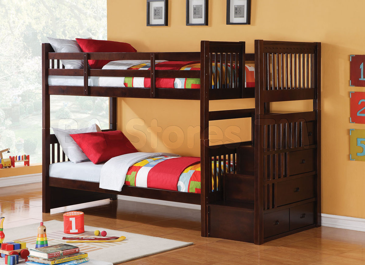 Двухъярусная кровать для детей (176 фото): двухэтажная кровать для двух и более детей, современные детские модели