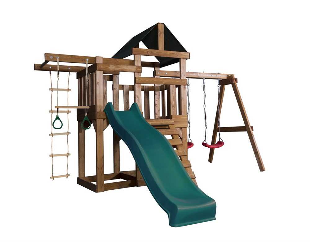 Деревянные детские площадки (43 фото): выбираем игровые комплексы из дерева с горками для детей на дачу, изготовление объектов по чертежам
