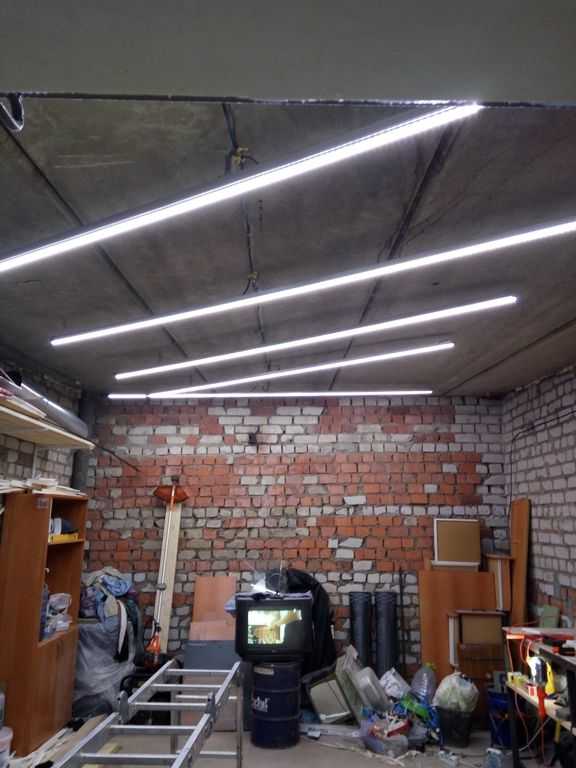 Грамотное освещение гаража