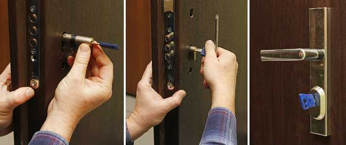Как правильно заменить личинку замка двери