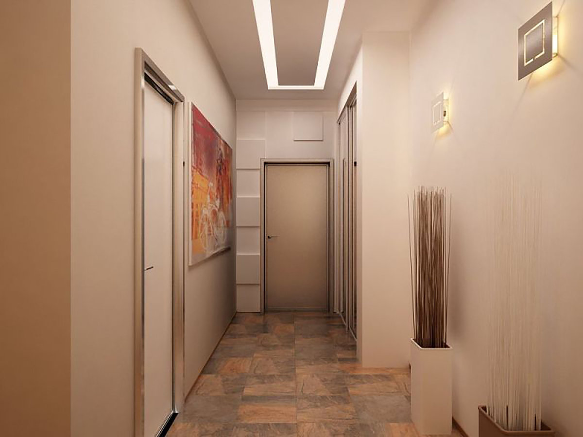 Дизайн длинного и узкого коридора в квартире: фотографии интерьера, как оформить[