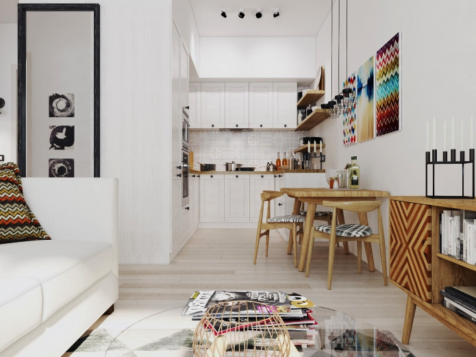 Маленькая кухня-гостиная (56 фото): дизайн совмещенной площади в 10-11 кв. м, интерьер квартиры с пространством в 9-28 квадратов