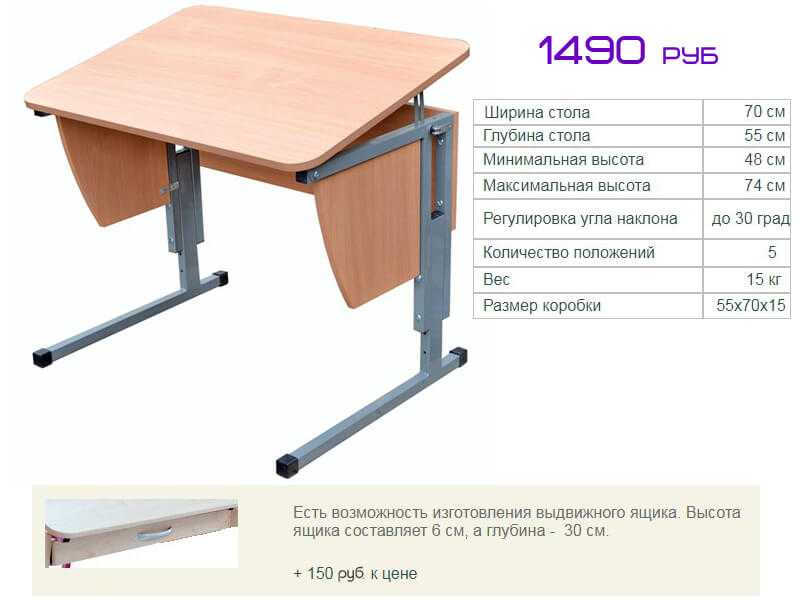 Высота стола: стандартные размеры письменного, обеденного, компьютерного