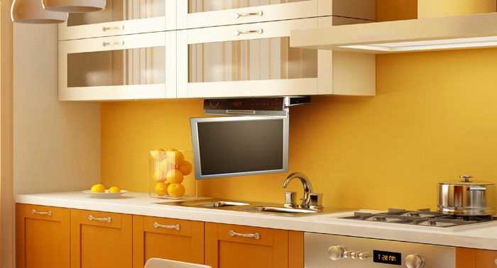 Телевизор в кухне: 5 вариантов размещения и 30 удачных интерьеров